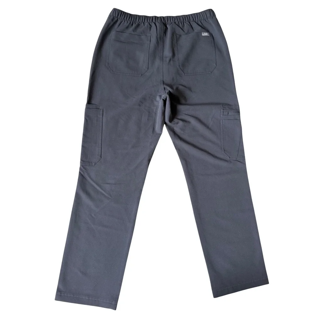 Figs Men's Scrub Pants NEW Cairo Zip Fly Gray Medium